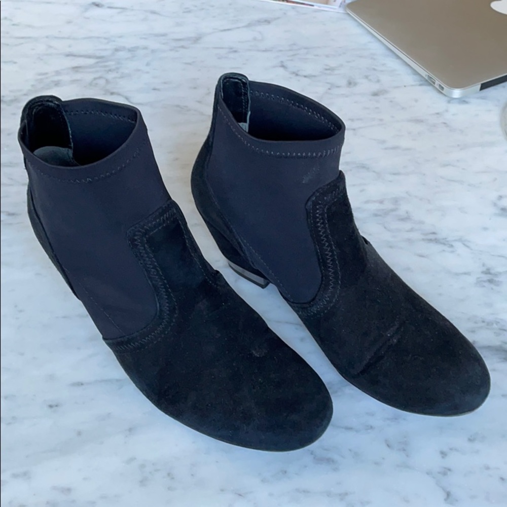 Tory Burch suede and neoprene ankle booties